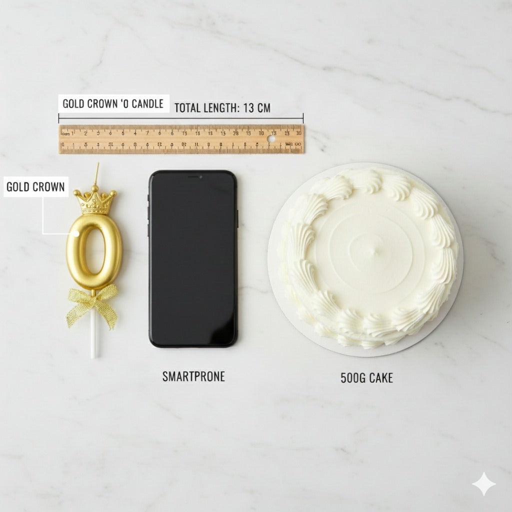 Golden Crown Numerical Candle No. 0