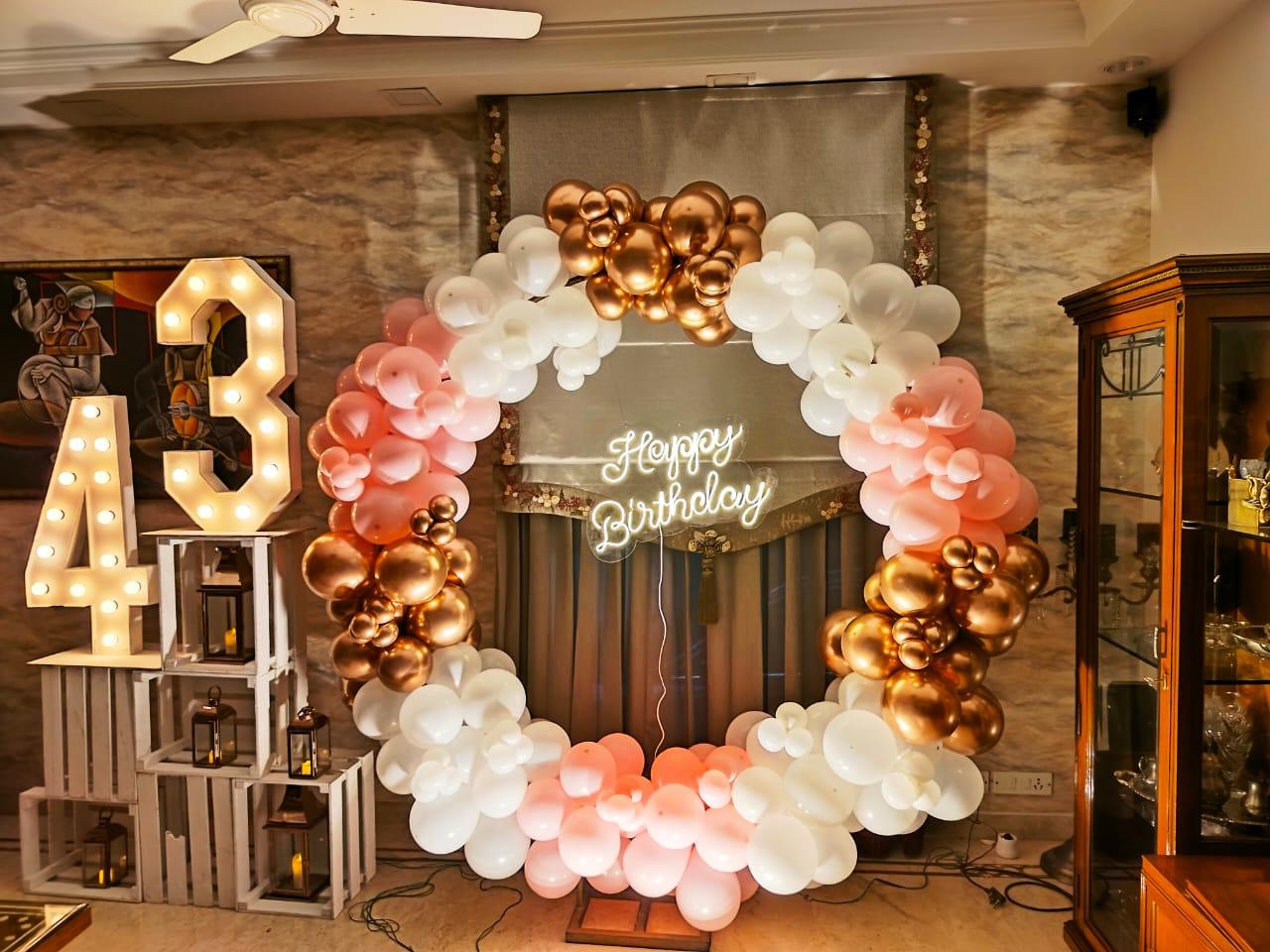 43th Birthday Backdrop Set Up – Wanna Party