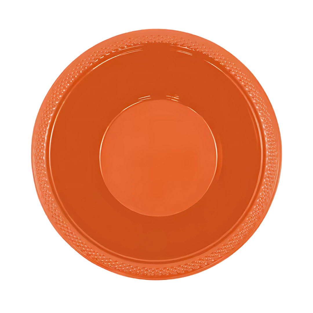 Orange Round Serving Bowls - 20PC