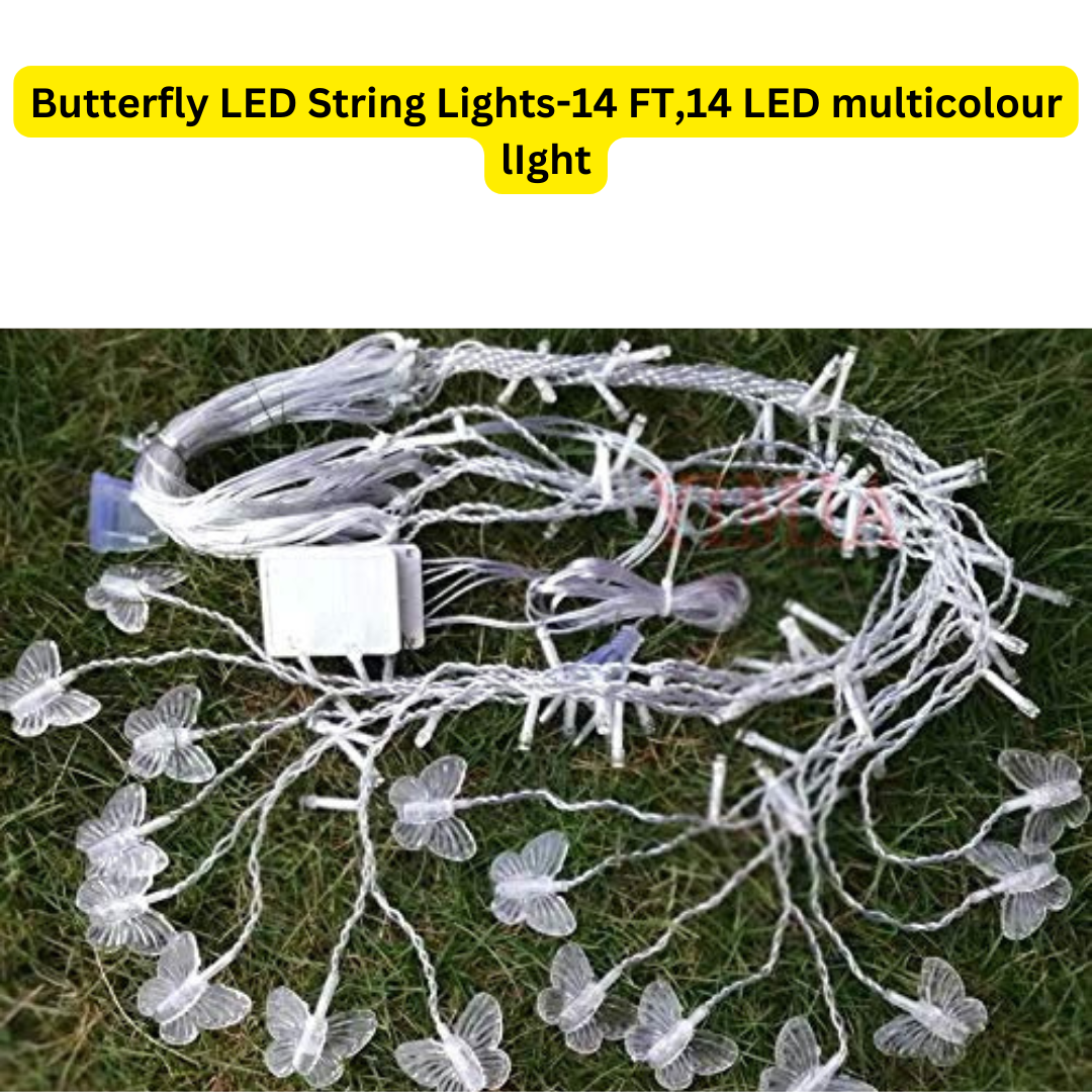 Butterfly LED String Lights-14 FT,14 LED Multicolor Light