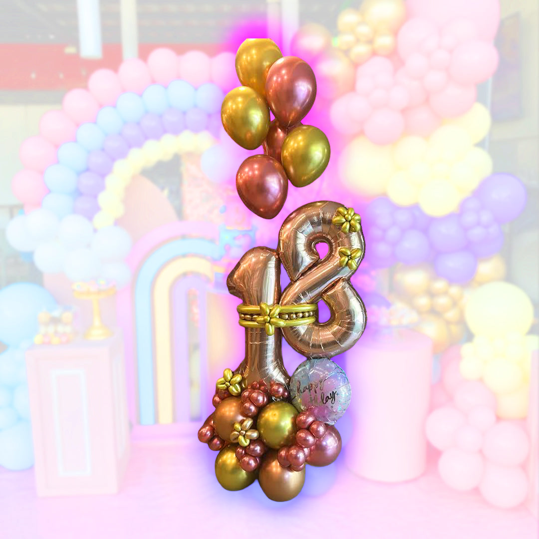 Happy 18th Birthday Ballon Bouquet