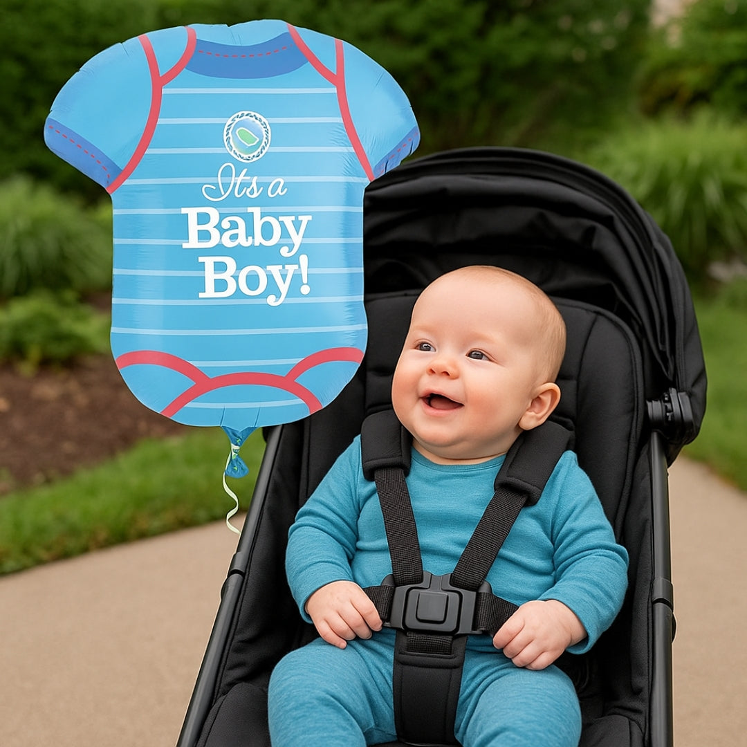 It's a Baby Boy Onsie Shaped Foil Balloon - Air Filled - 24 INCHES - 1PC