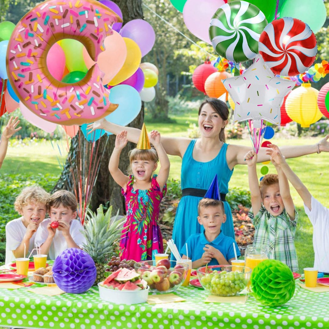 Donut Theme Balloons Decoration Combo - 46 PC