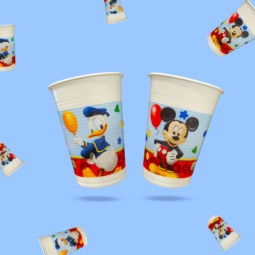 Mickey Mouse Theme Party Paper Cups - 200ml - 8PC