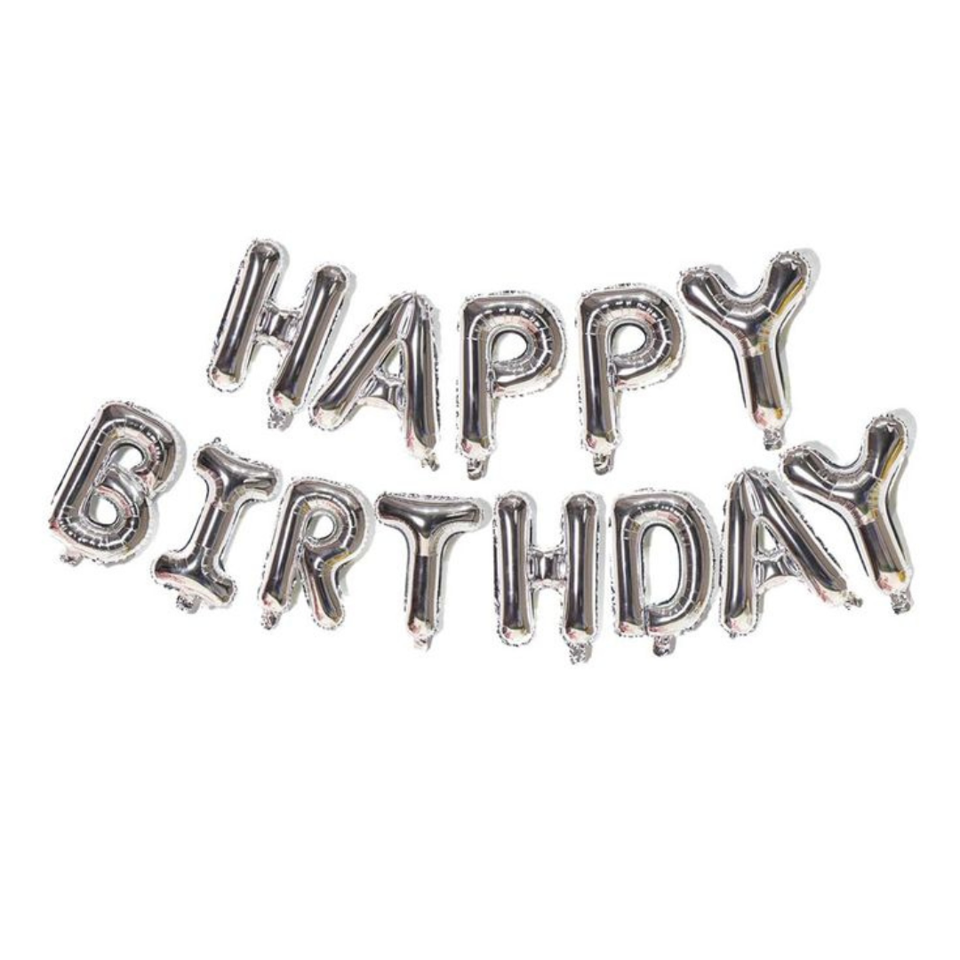 16 Letter A Silver Balloons