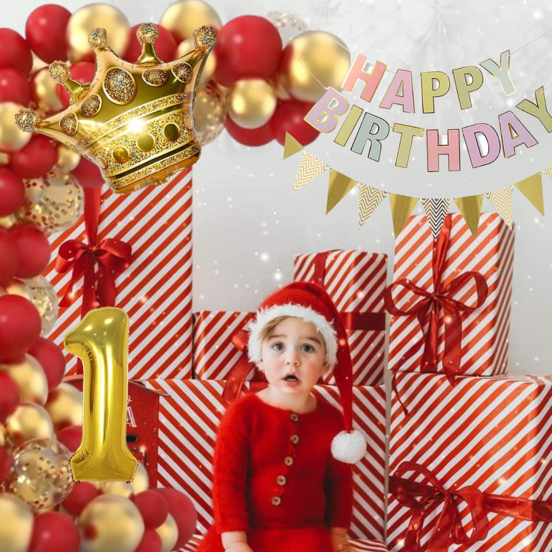 Happy 1st Birthday Party Decorations Set For Boys- 30PC