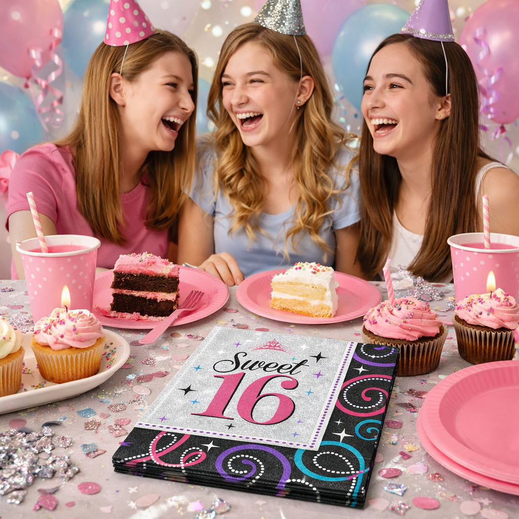 Sweet 16 Lunch Napkins - 16PC