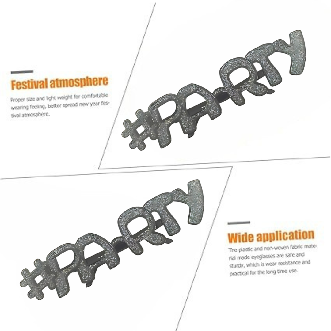 PARTY Silver Glittery Shades - 1PC