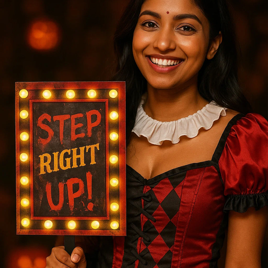 Creepy Carnival Yard Sign for Halloween Party - 3FT - 1 PC