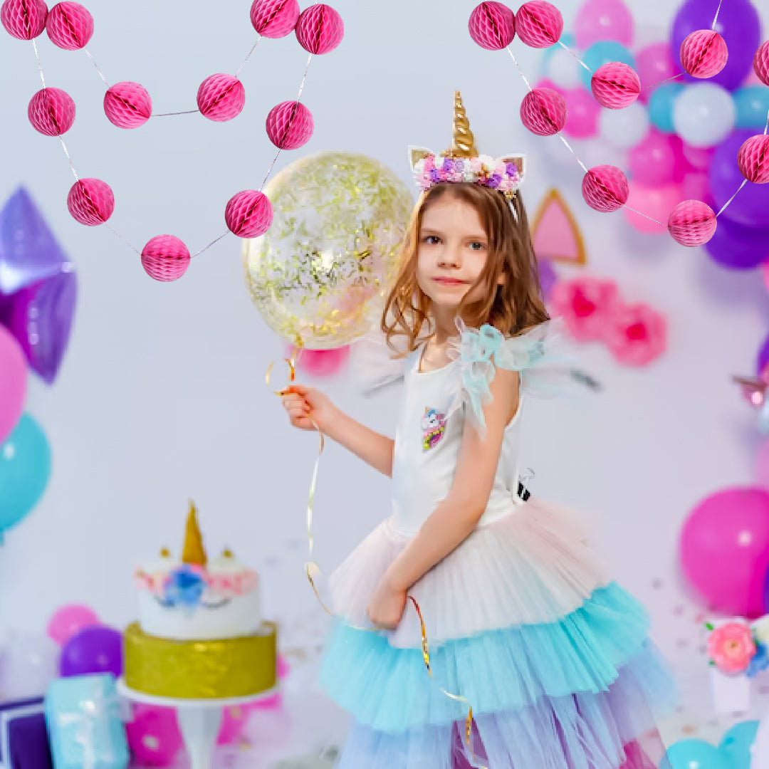 Honeycomb Garland Decoration - 10FT {Assorted Color}