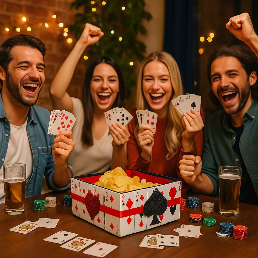 Card Party Boot Bowl or Table Decor Centepriece - Size - 10 inches - 1PC