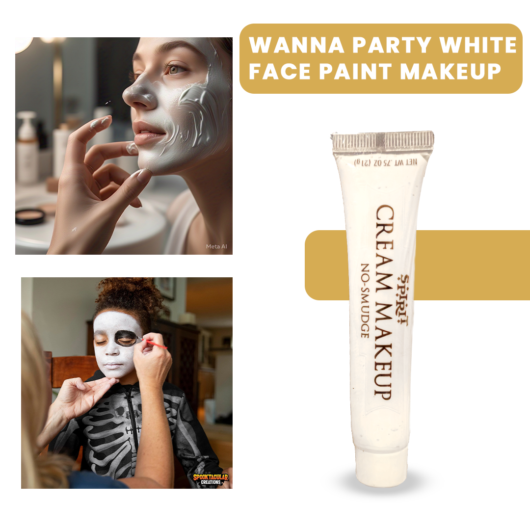 White Face Paint Tube - 1PC