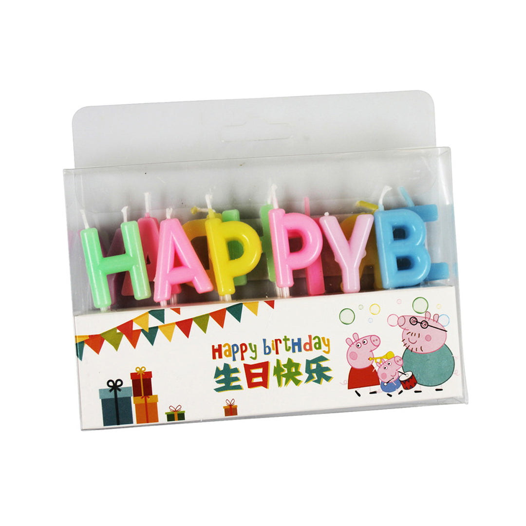 Neon Multicolor Birthday Candle