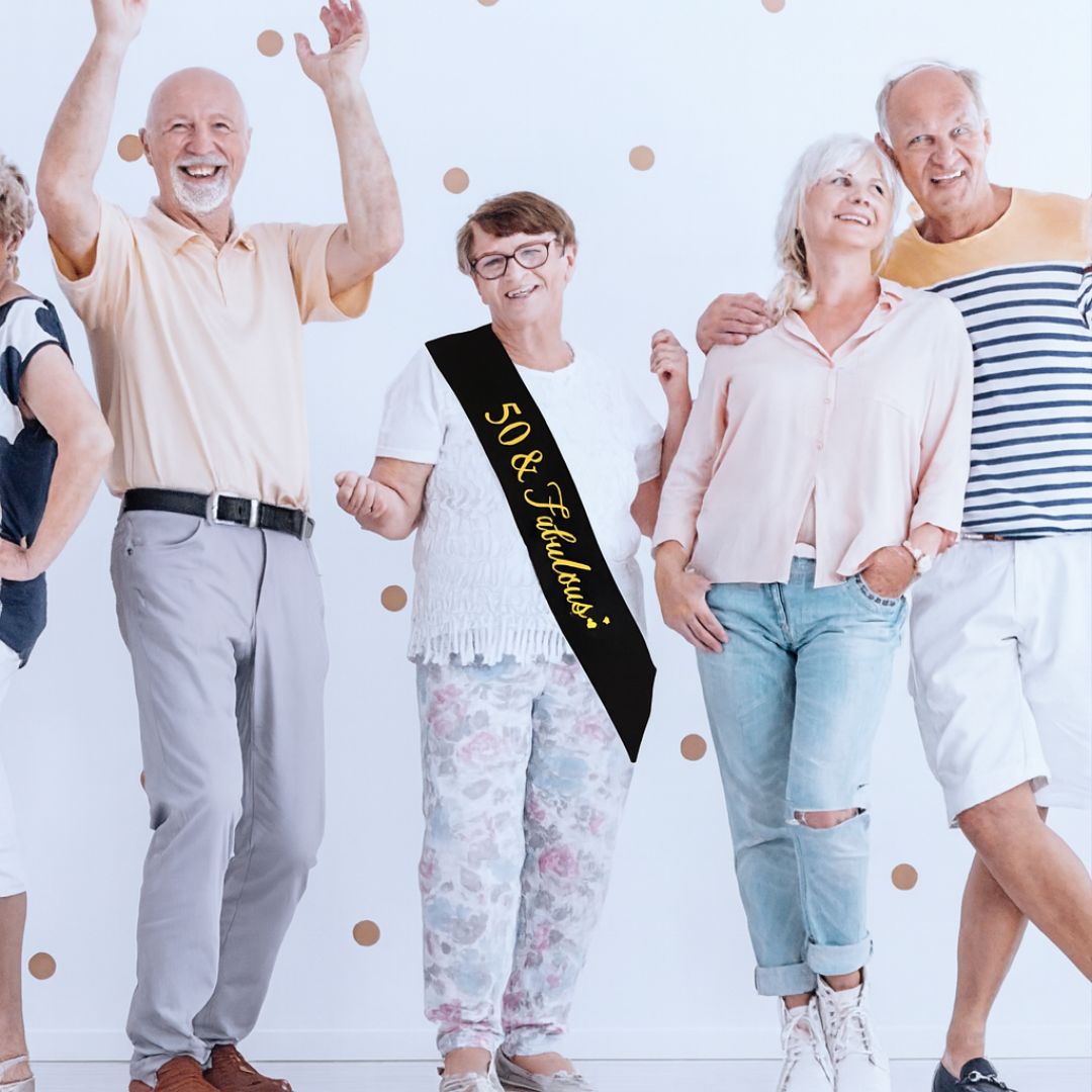 50 & Fabulous Sash 62 inch