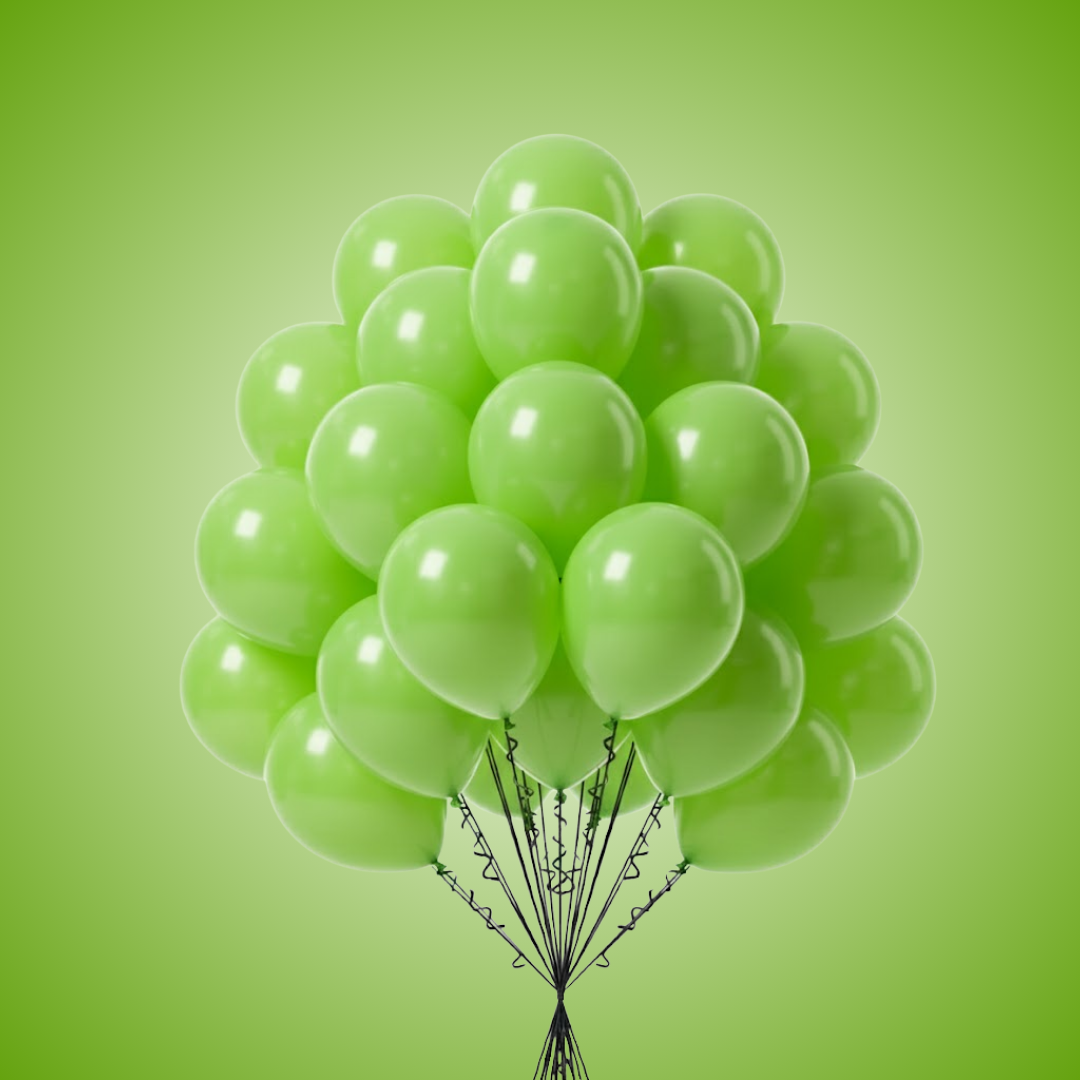 Light Green Latex Balloons 10" - 20PC