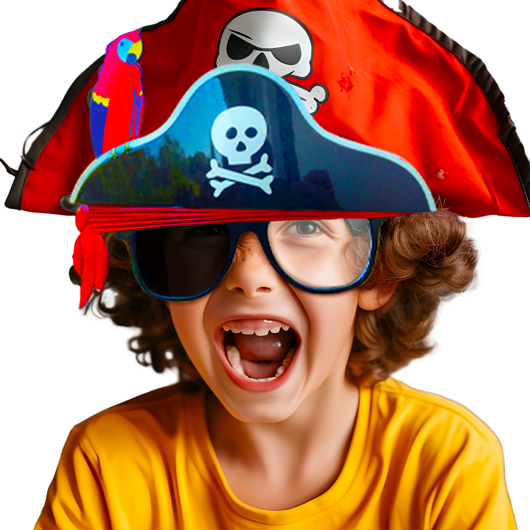 Pirate Shades w/ Parrot Fun Party Favor - 1PC