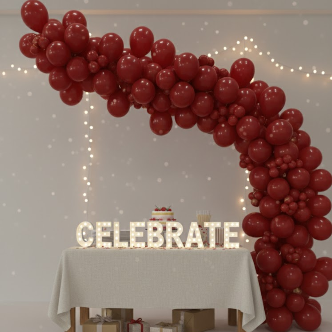 Garnett Red Premium Latex Balloons 10" - 20PC
