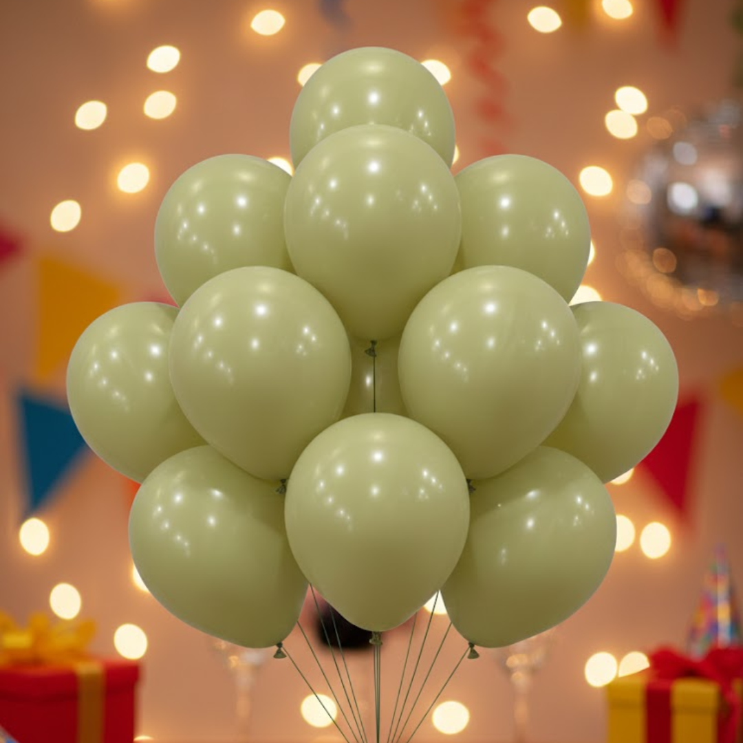 ddecoration ballloon Avocado Green Latex Balloons