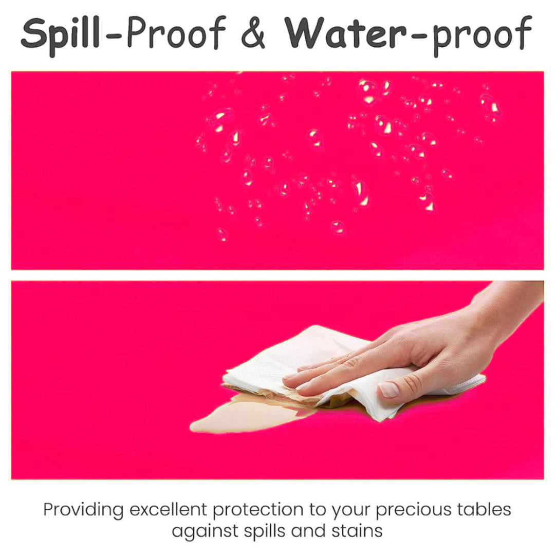 Hot Pink Vinyl Table Cover for Party Decor - 54X108 - 1PC