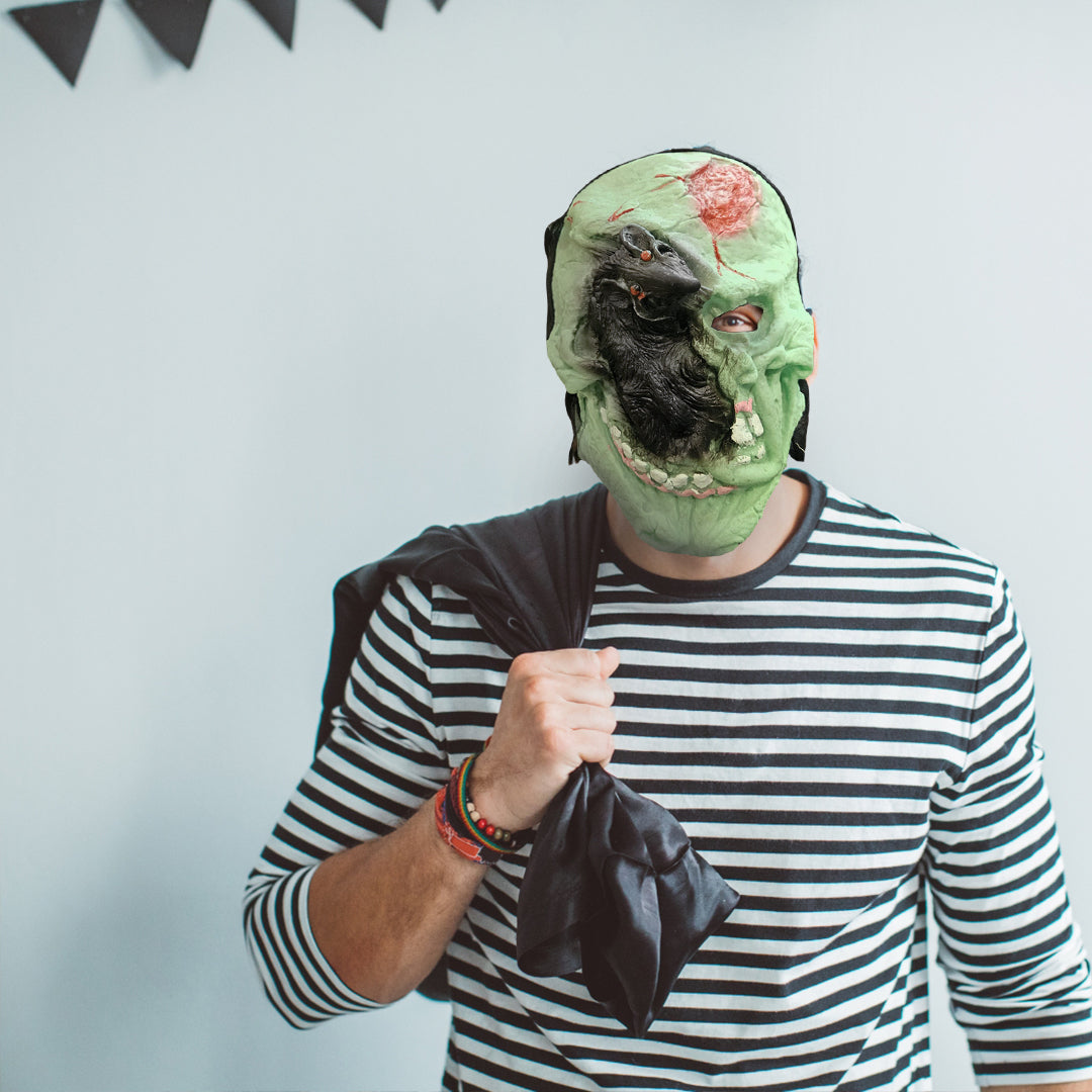 Dead Rat on Face Creepy Latex Face Mask for Halloween/ Theme Party - 1PC