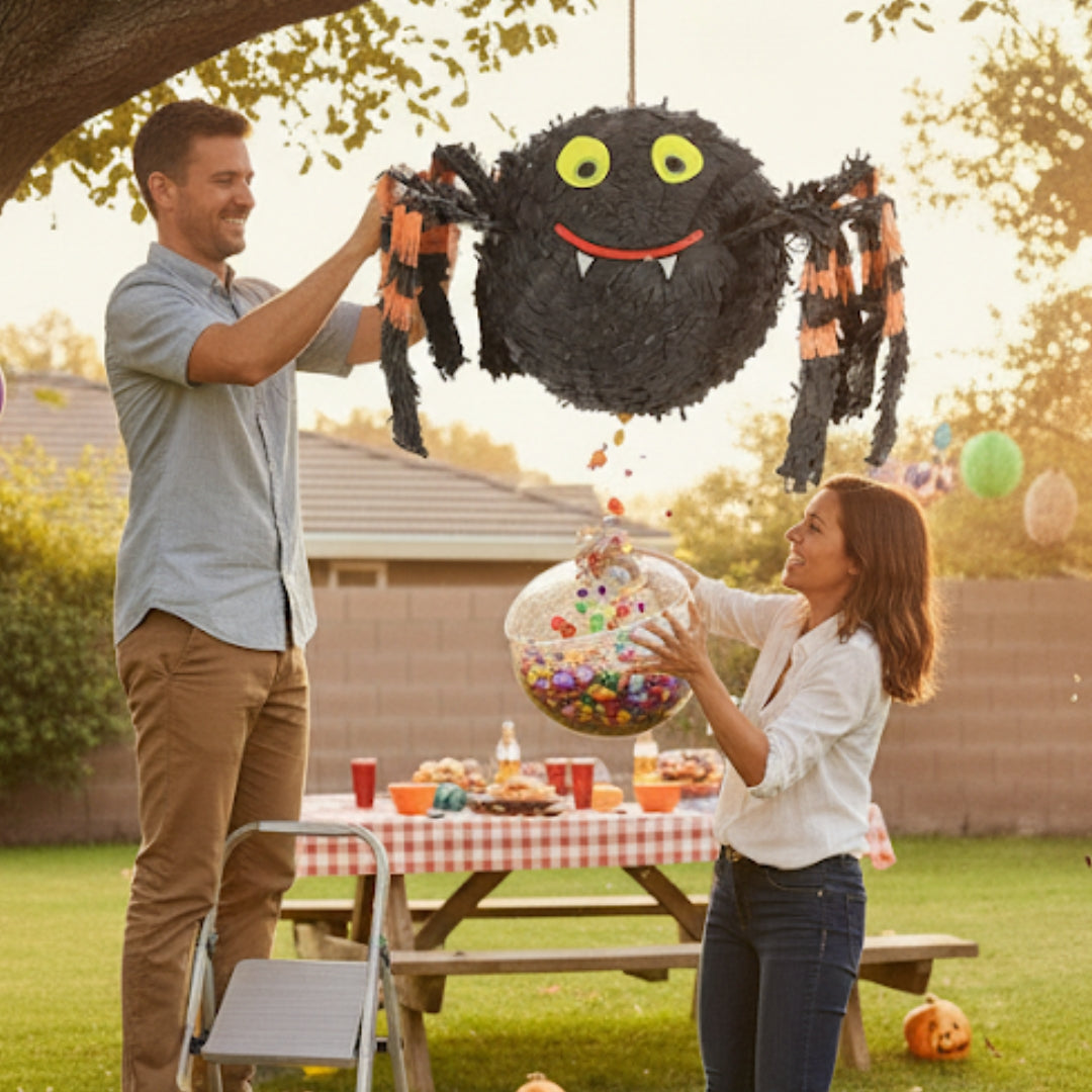 Spider Shaped Pinata / Khoi Bag - 1PC