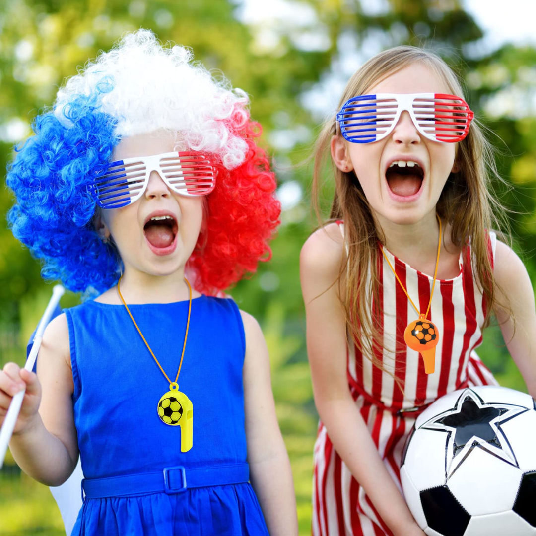 FootBall Whistle Favors - 12PC