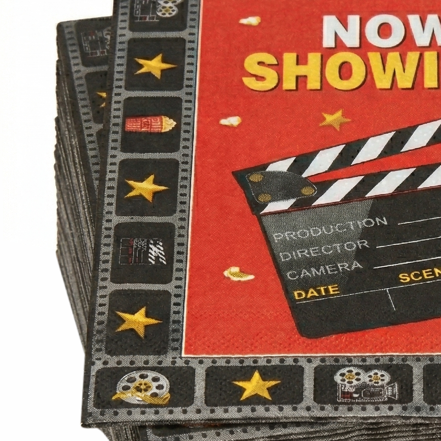 Cinema Theme Paper Napkins - Pack of 20 For Movie night