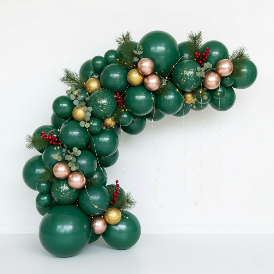 Christmas Green Balloon 10"-50ct