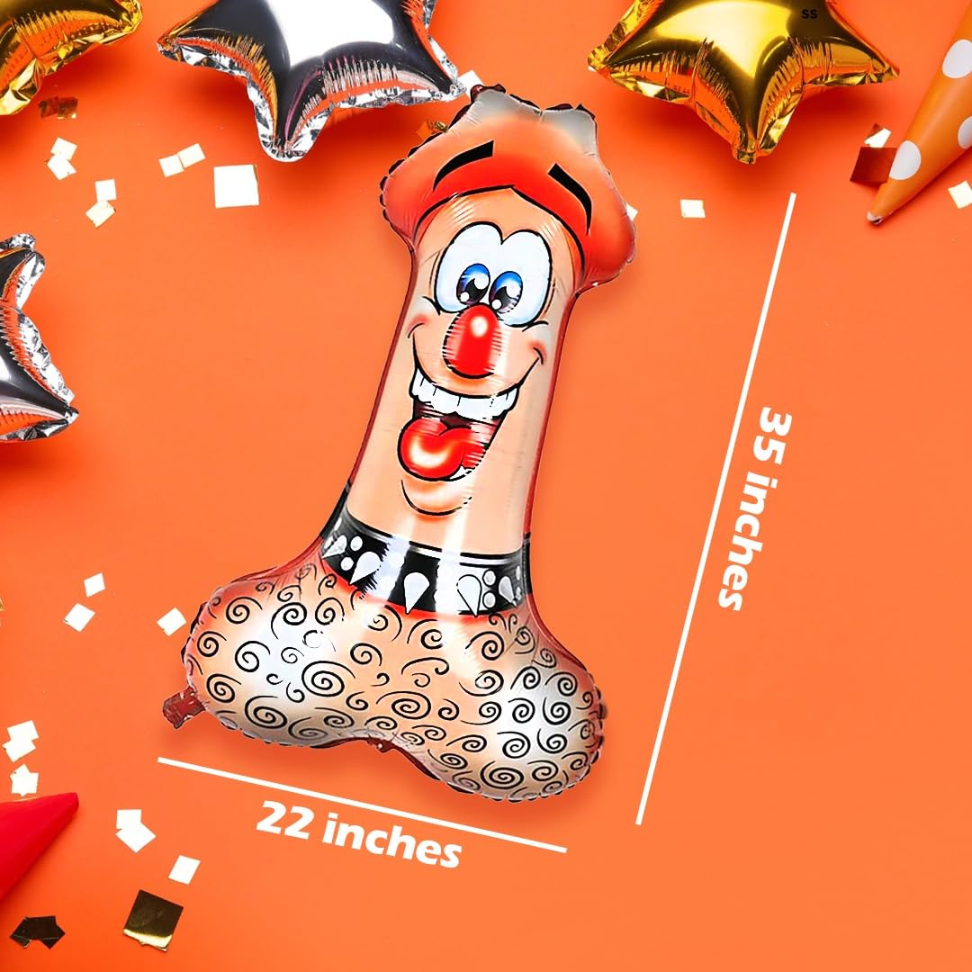 Willy Shape Foil Balloon Set of 5