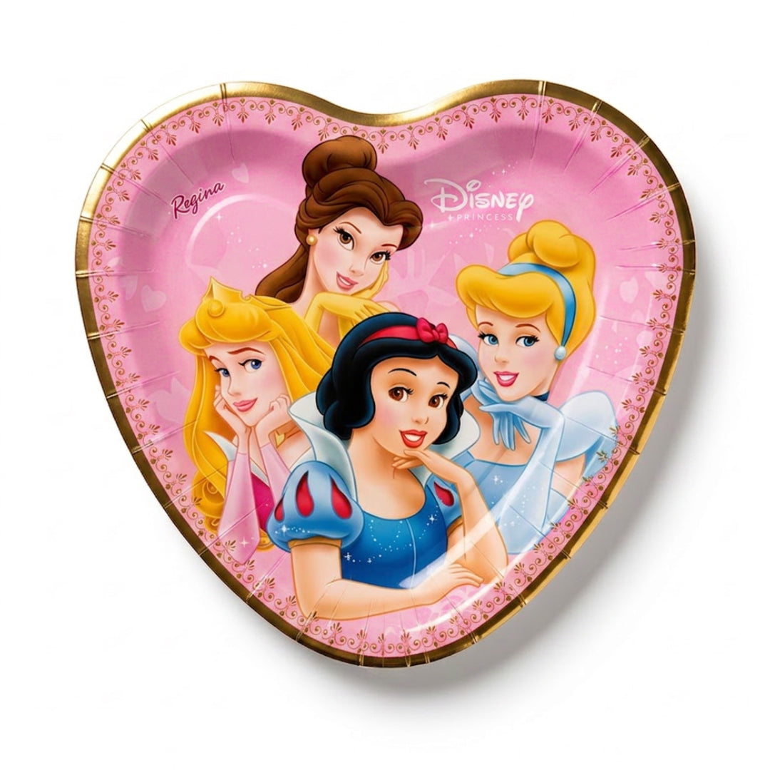 Disney Princess Dessert Plates – 7 Inch Paper Party Plates (Pack of 8) | Princess Birthday Party Supplies