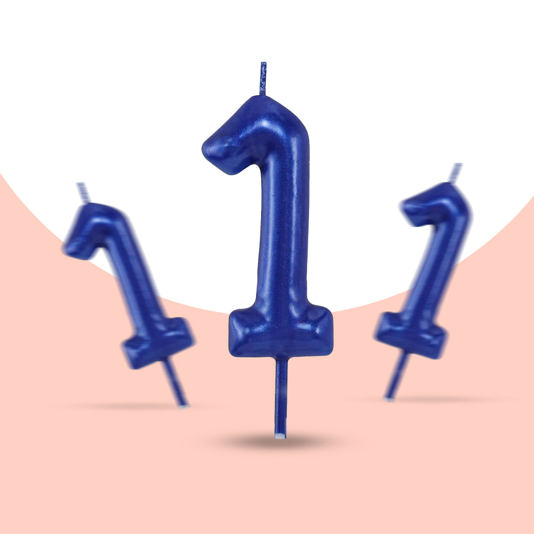 Number 1 Candle - Blue