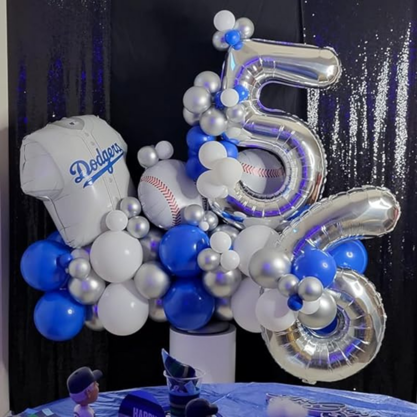 16" Numerical 6 Silver Balloon