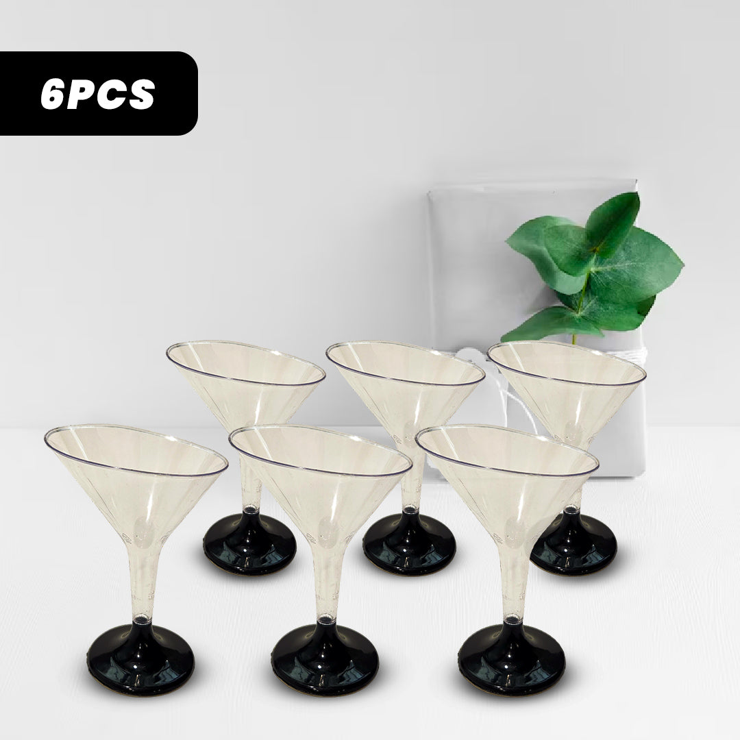 Martini Glasses Clear - 6PC - 100ML