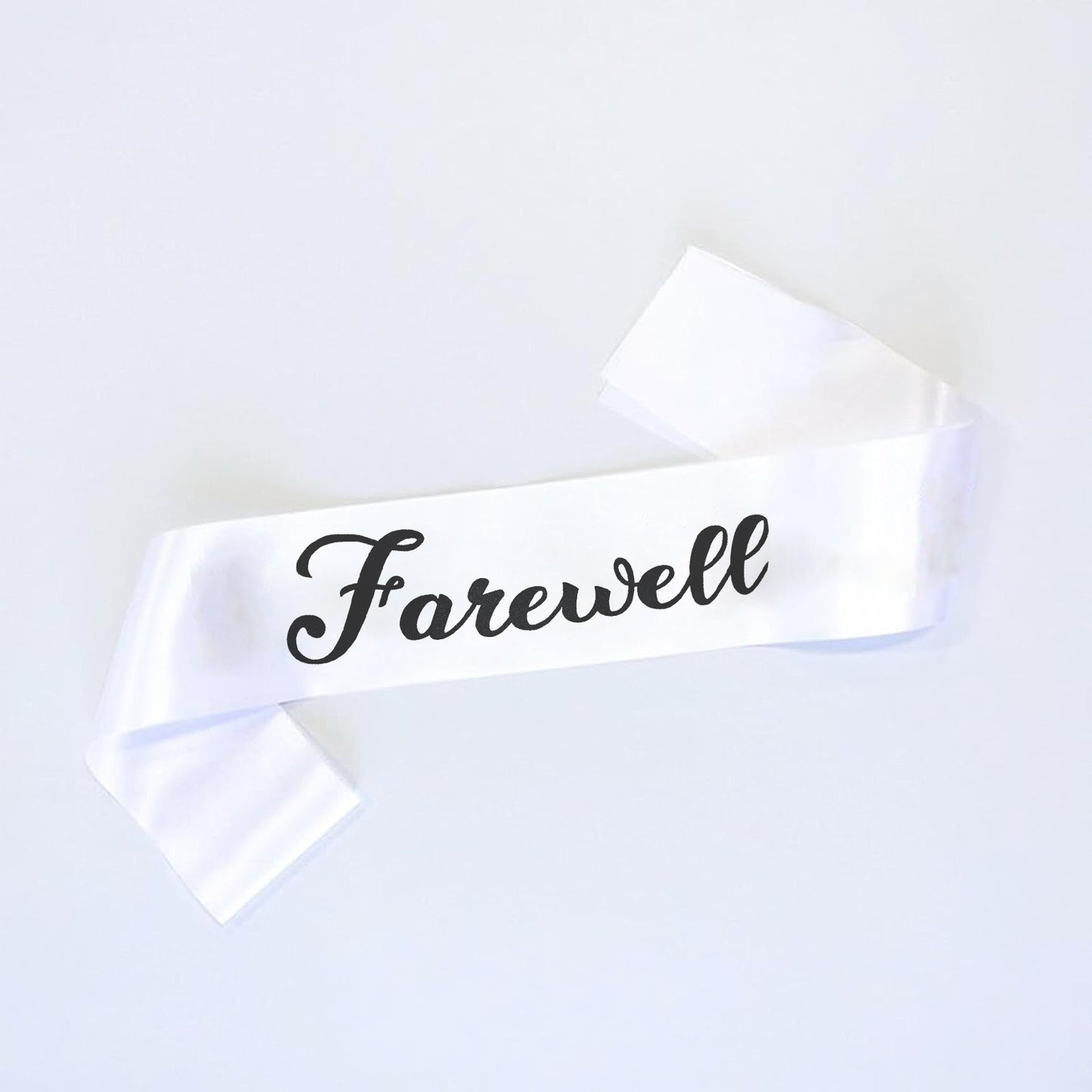Farewell Sash White - 1PC