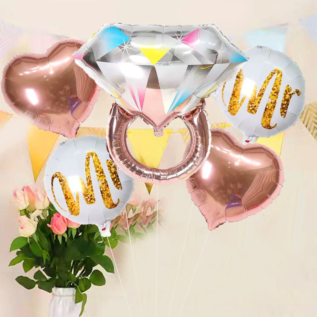 Ring Foil Balloon Set Of 5