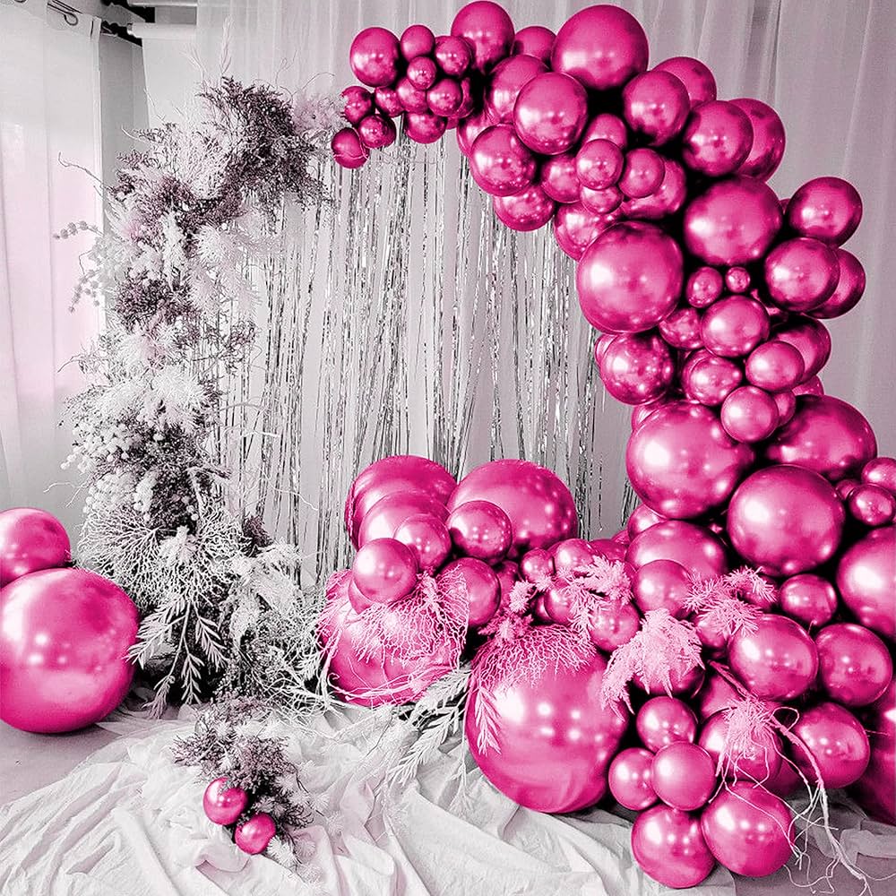 Chrome Light Pink Balloons - 9 inches - 50PC