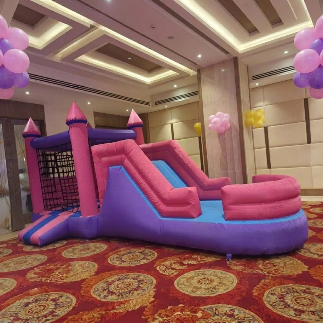 Castle Bouncy Pink & Purple for Kids