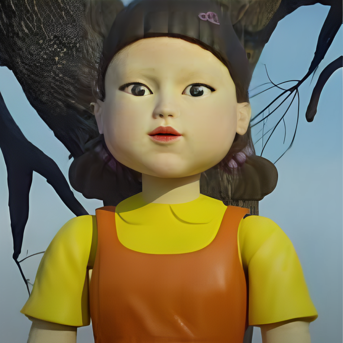 Squid Game Lazer Girl Mask for Kids - 1PC