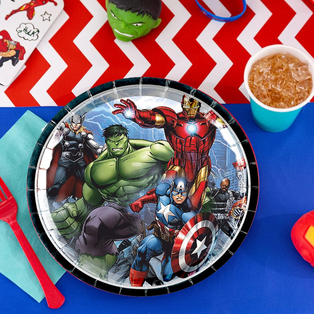 Avengers Theme Party Paper Plates - 9 inches - 8PC