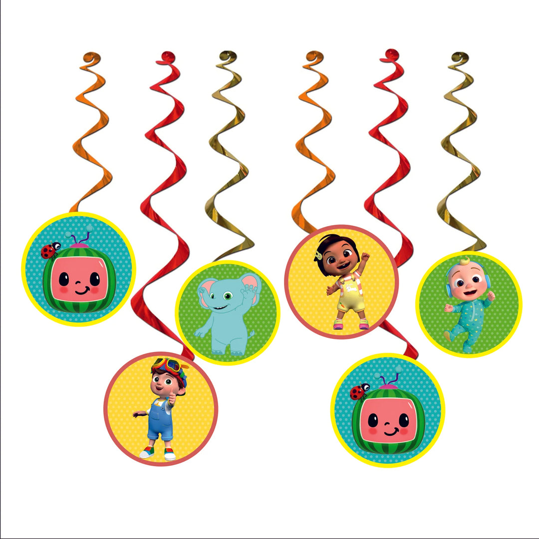 Coco Melon Swirl Decor - 12PC