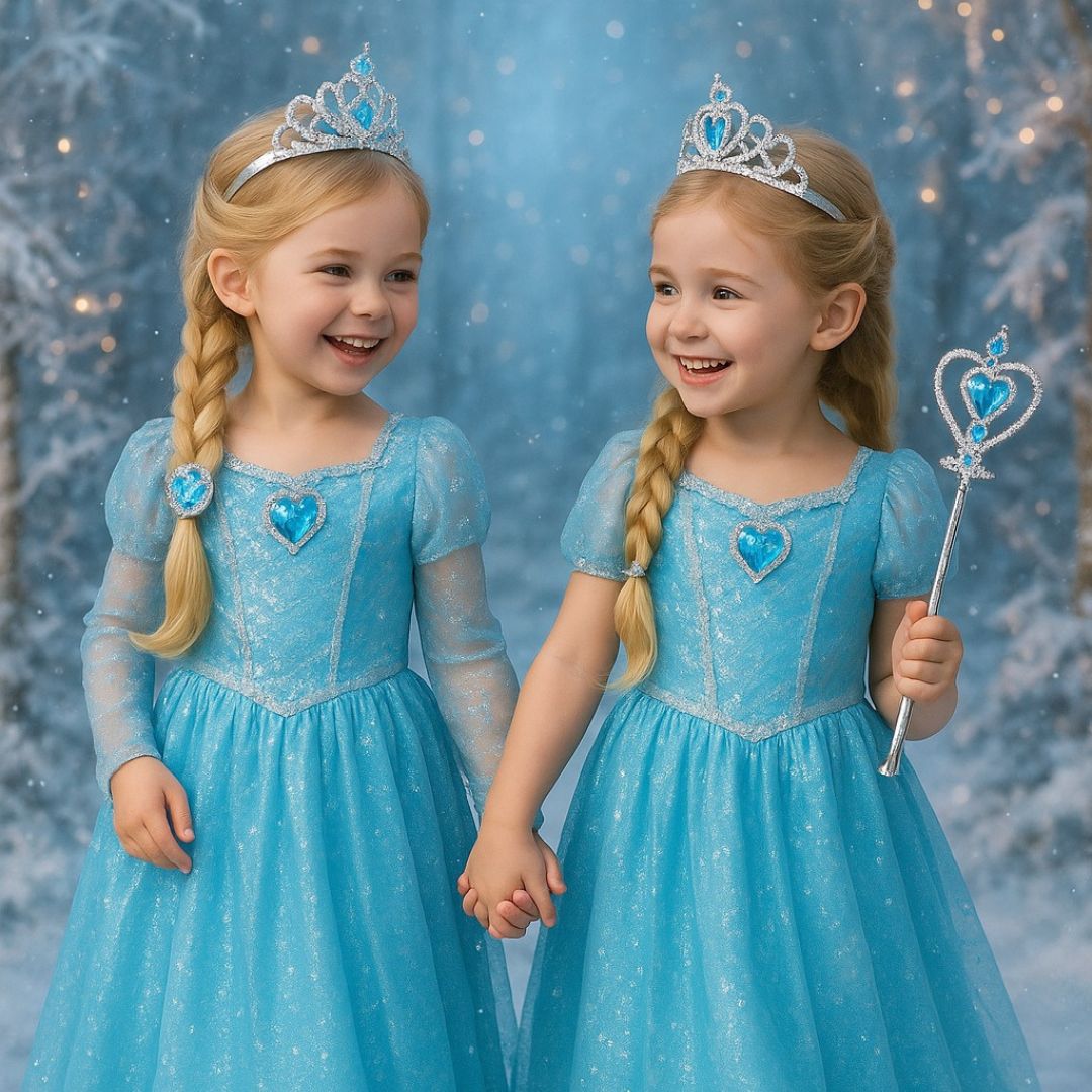 Frozen Braided Hair, Wand and Tiara Set - 3PC