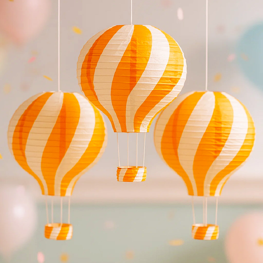 Hot Air Balloon Parachute Orange Lanterns - 1PC