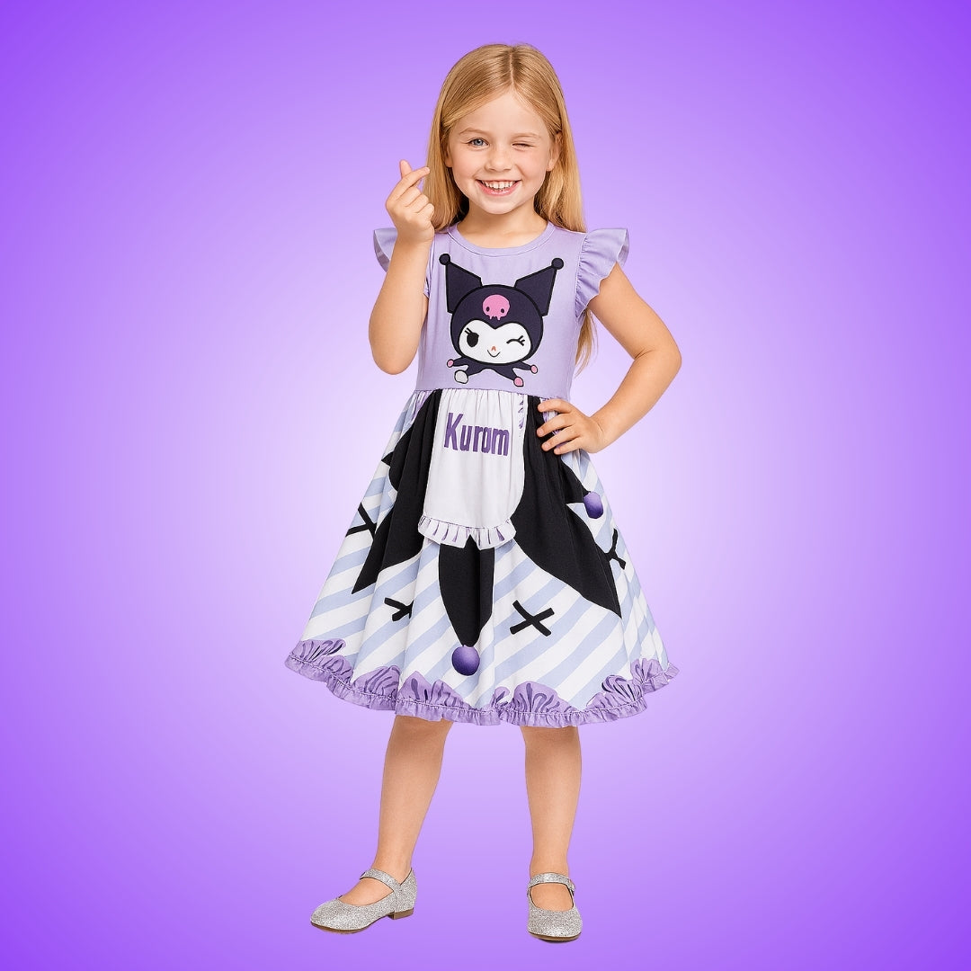Sanrio Kuromi Costume from Hello Kitty for Kids Wanna Party Sanrio Kuromi Costume from Hello Kitty for Kids Wanna Party