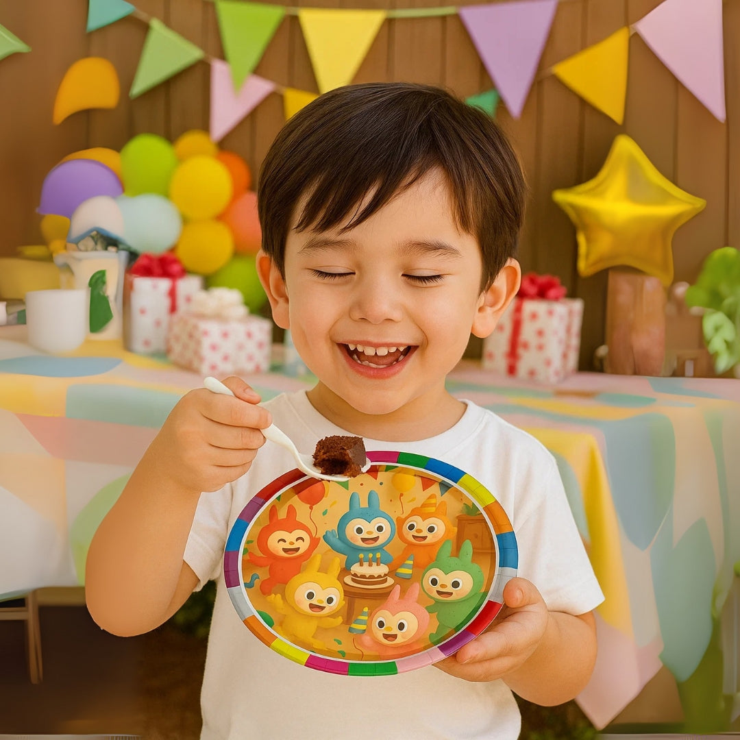 Labubu Theme Party Paper Plates - 9 inches - 8 PC