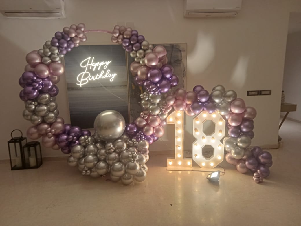 18th Birthday Set up