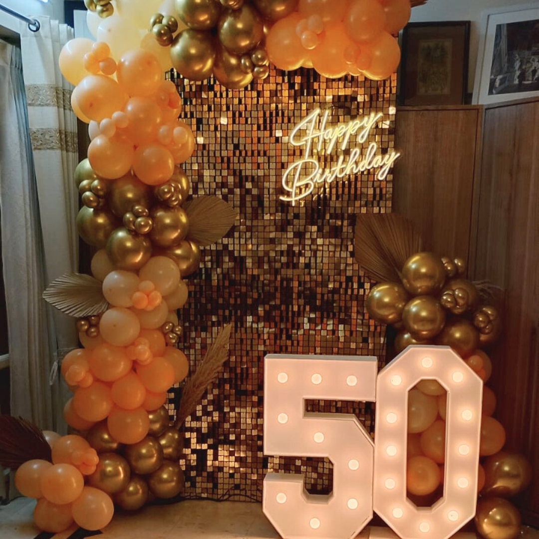 50th Birthday Set Up