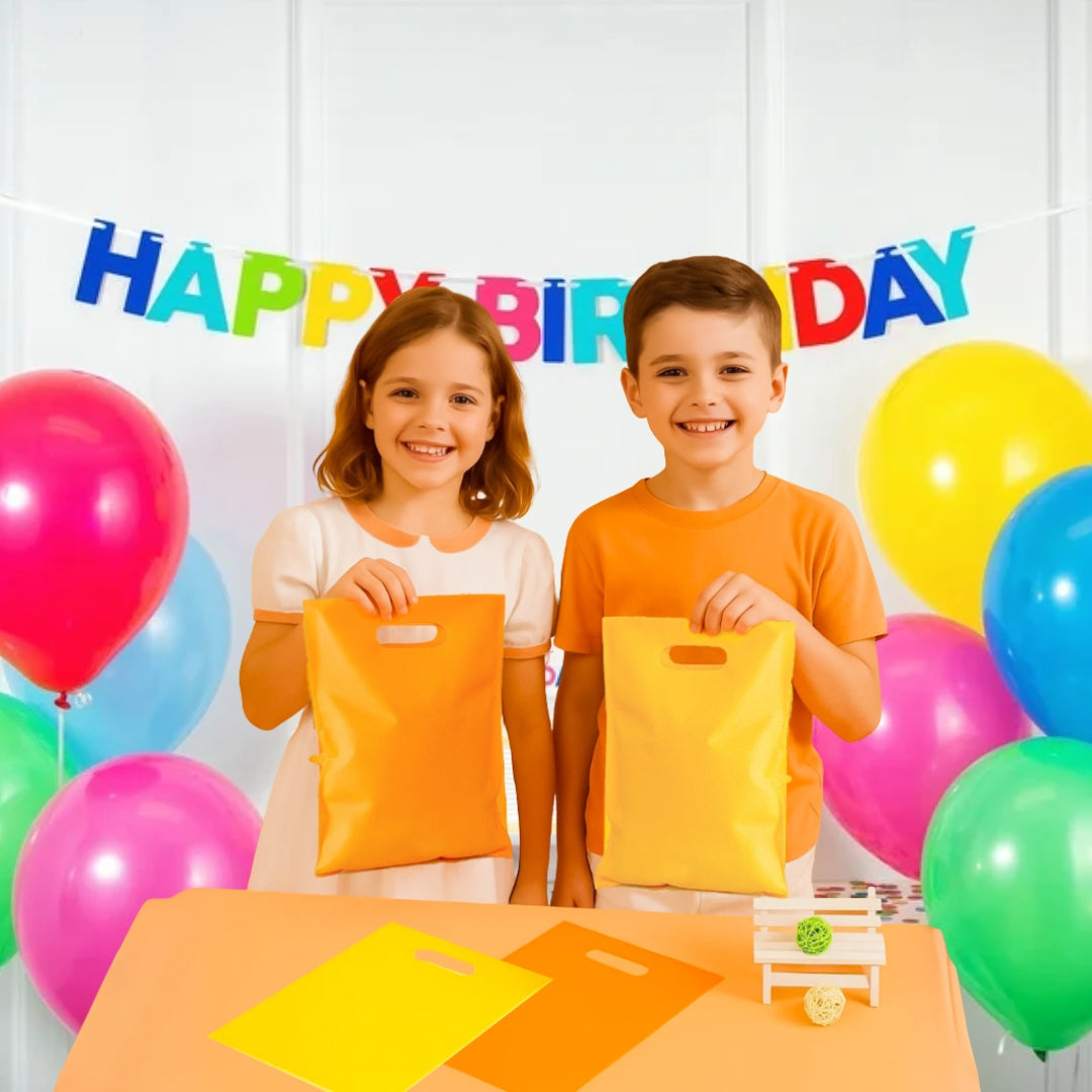 Pastel Loot Bags Yellow and Orange Set - 20PC