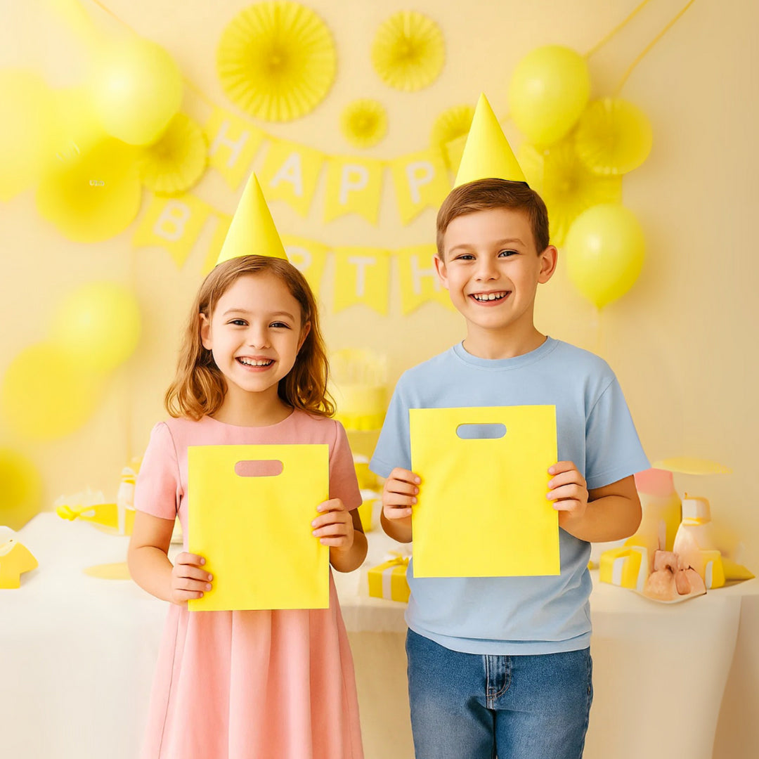 Loot Bags Pastel Yellow Color - 10PC
