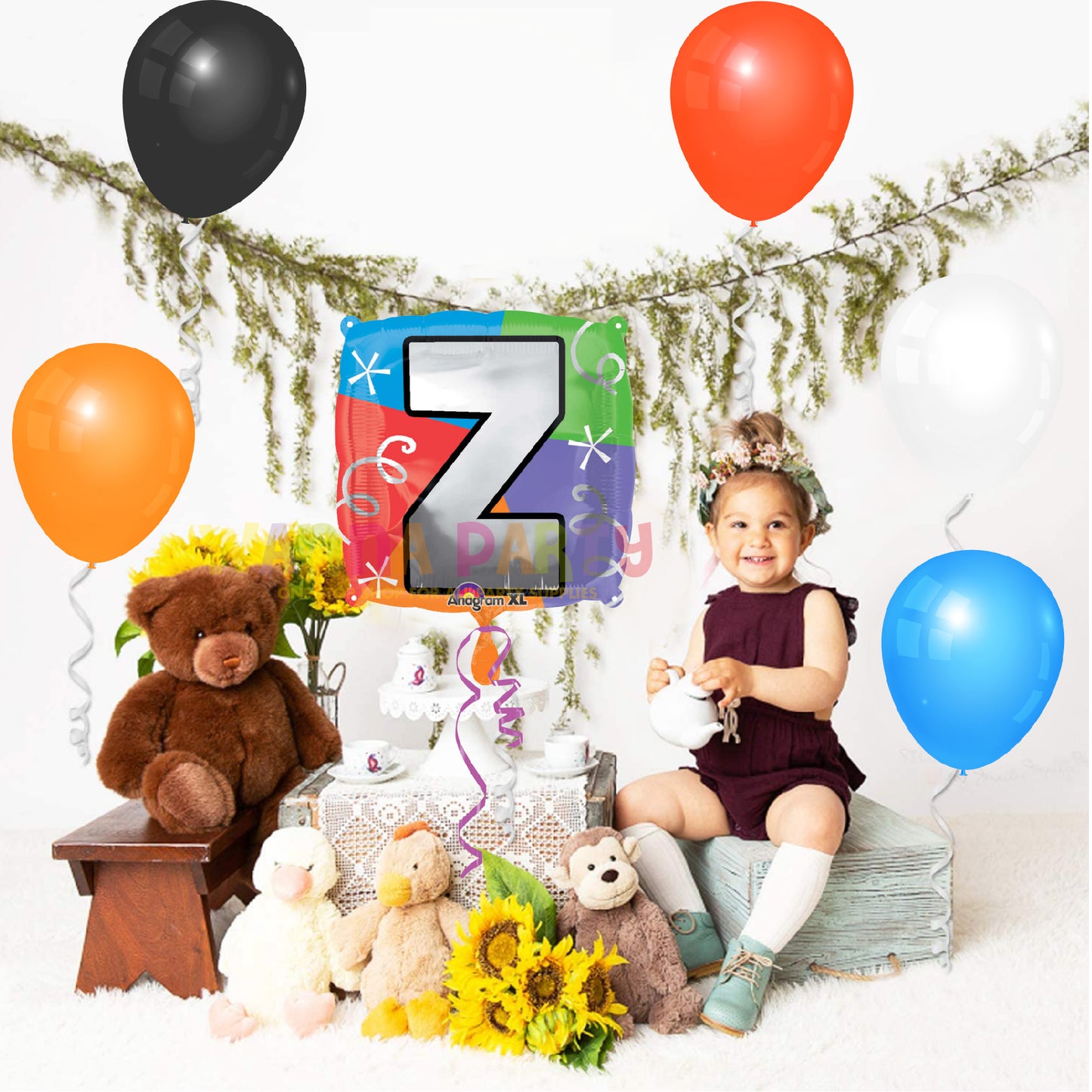 18" LETTER Z QUAD BALLOON