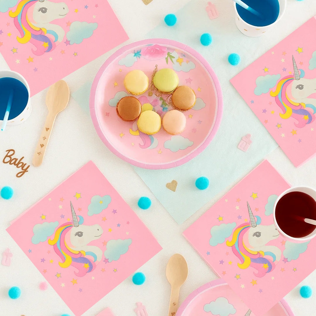 Unicorn Theme Party Paper Napkins - 20PC